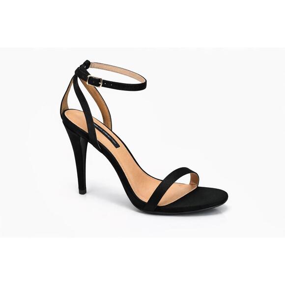 French Connection Shoes - French Connection Tessa Black Strappy Heels Ankle Strap Sandals US 9 / EU 40 NWB